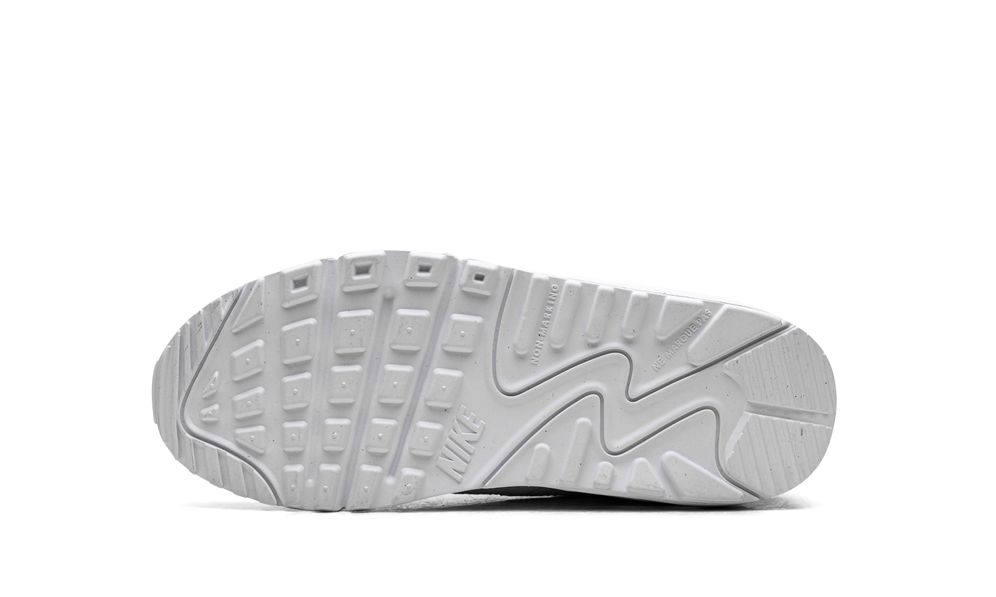 Nike Air Max 90 White Metallic Silver (GS) - BigBoiSneakers 