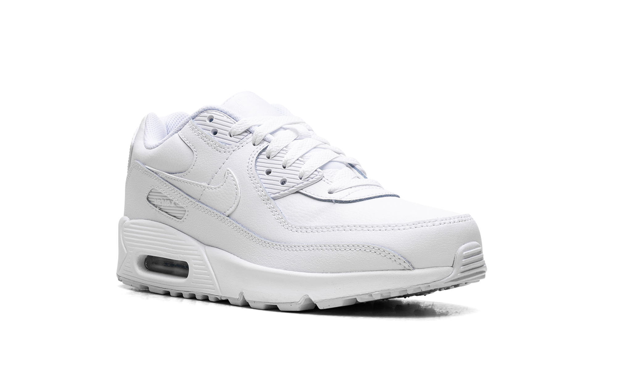 Nike Air Max 90 White Metallic Silver (GS) - BigBoiSneakers 