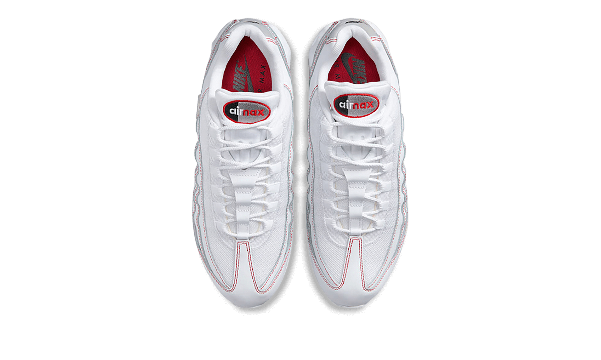 Nike Air Max 95 OG Big Bubble White University Red - BigBoiSneakers 