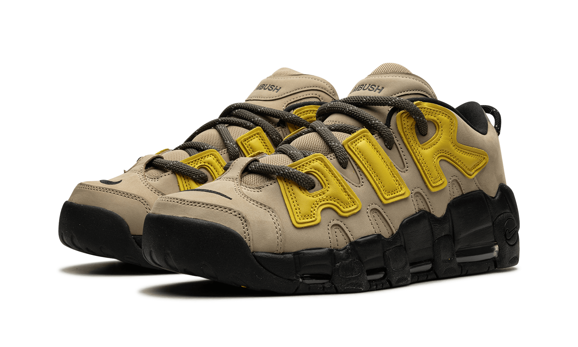Nike Air More Uptempo Low AMBUSH Vivid Sulfur Limestone - BigBoiSneakers 