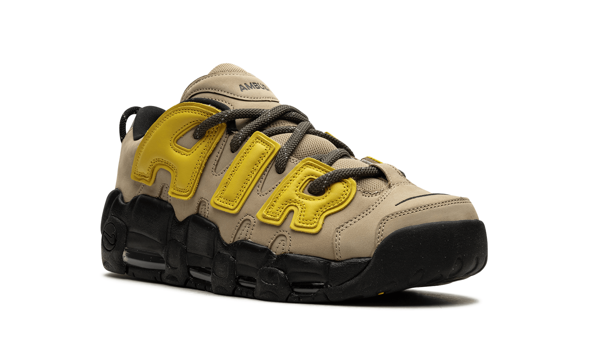 Nike Air More Uptempo Low AMBUSH Vivid Sulfur Limestone - BigBoiSneakers 