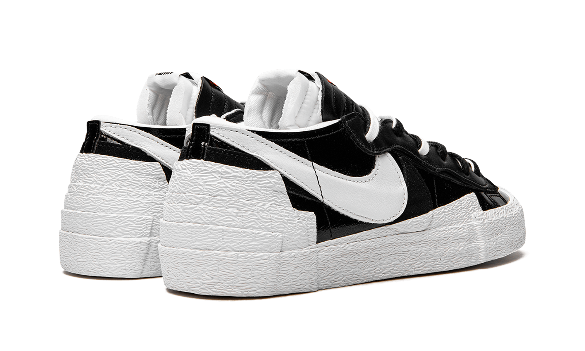 Nike Blazer Low Sacai Black Patent Leather - BigBoiSneakers 