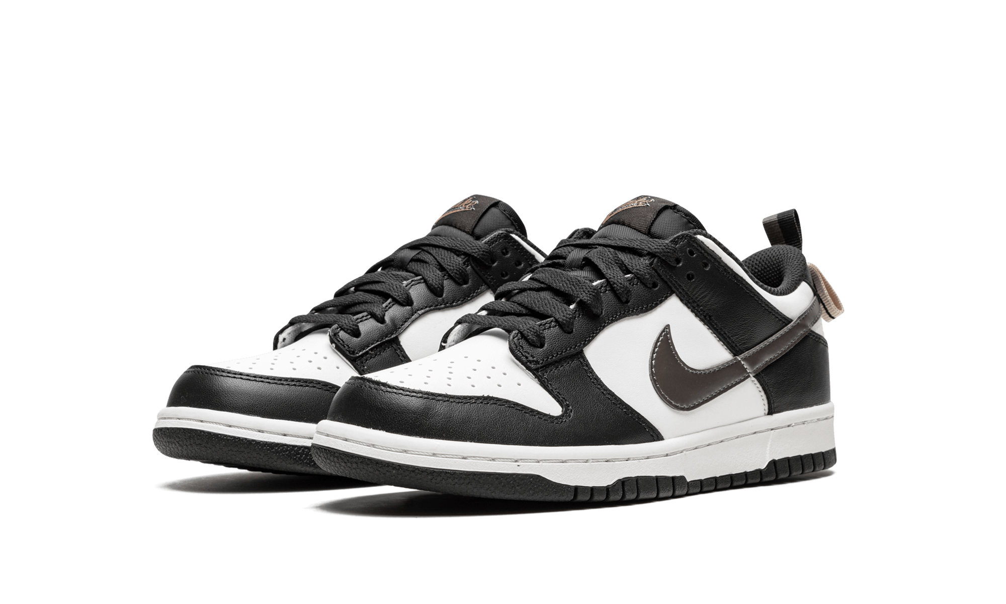 Nike Dunk Low Black White Metallic (GS) - BigBoiSneakers 