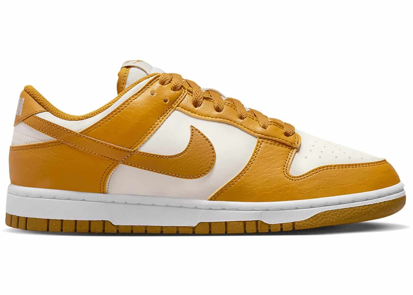 Nike Dunk Low Next Nature Phantom Gold Suede (Women's) - BigBoiSneakers 