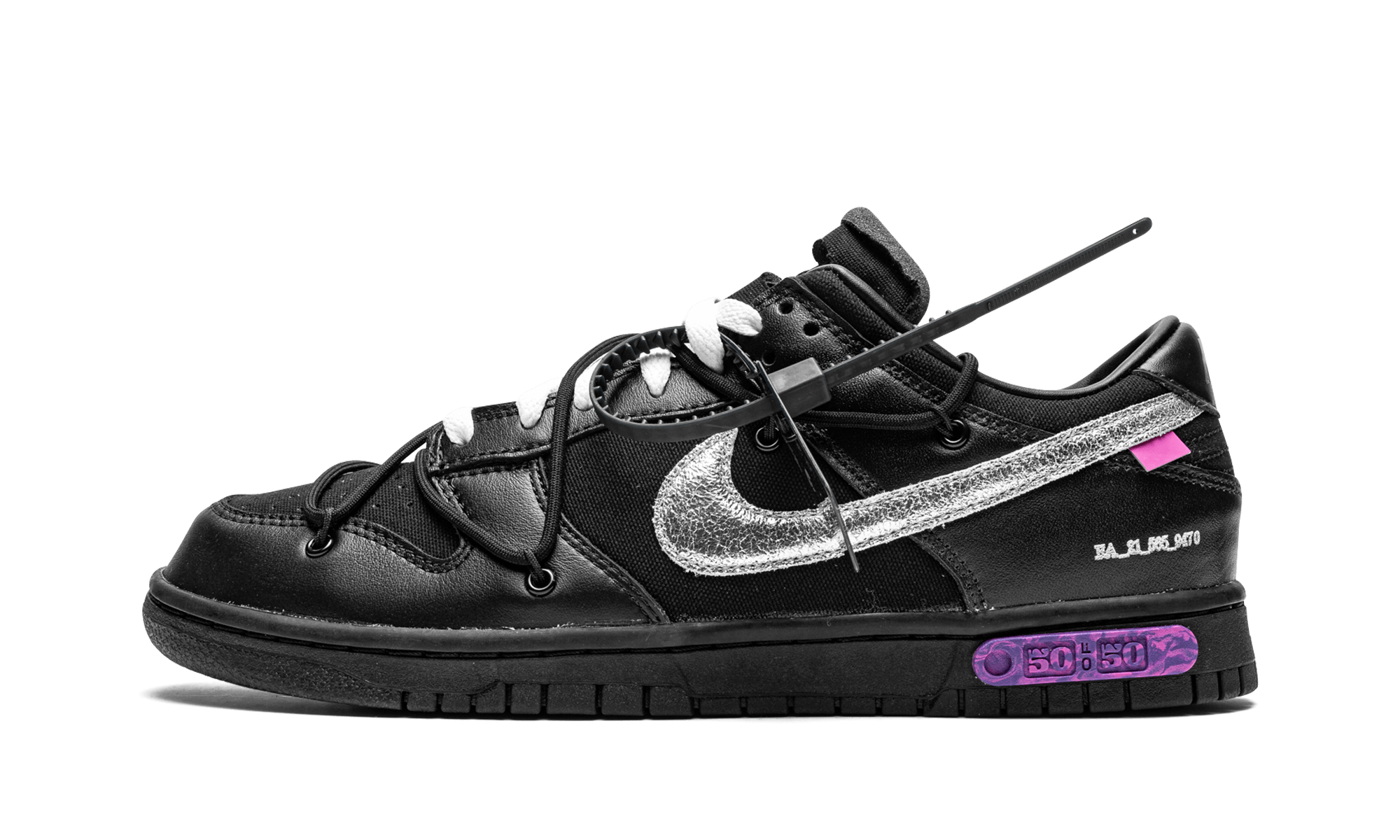 Nike Dunk Low Off-White Lot 50 - BigBoiSneakers 