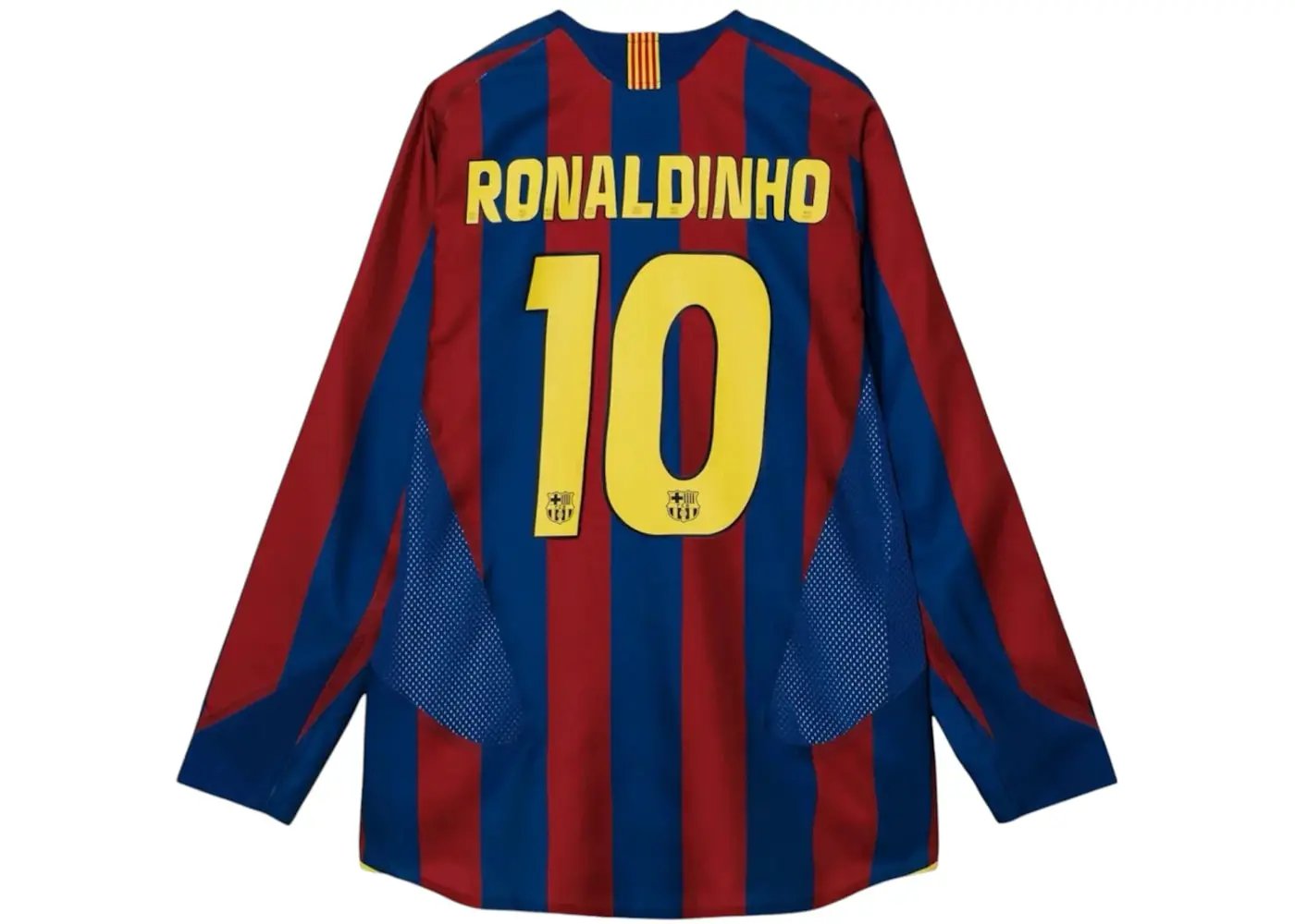 Nike FC Barcelona Re-Issue 2005/06 Ronaldinho #10 Home Jersey Multicolor - BigBoiSneakers 