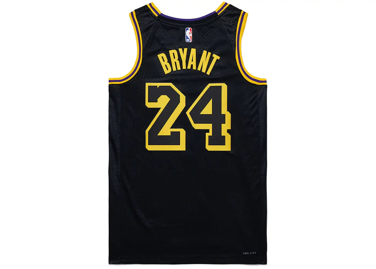 Nike Kobe Mamba Mentality Los Angeles Lakers City Edition Swingman Jersey (FW23) Black by Nike