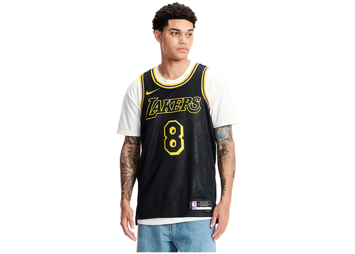 Nike Kobe Mamba Mentality Los Angeles Lakers City Edition Swingman Jersey (FW23) Black by Nike