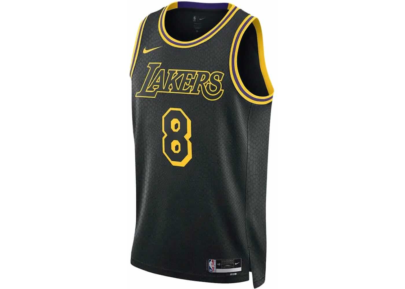Nike Kobe Mamba Mentality Los Angeles Lakers City Edition Swingman Jersey (FW23) Black - BigBoiSneakers 