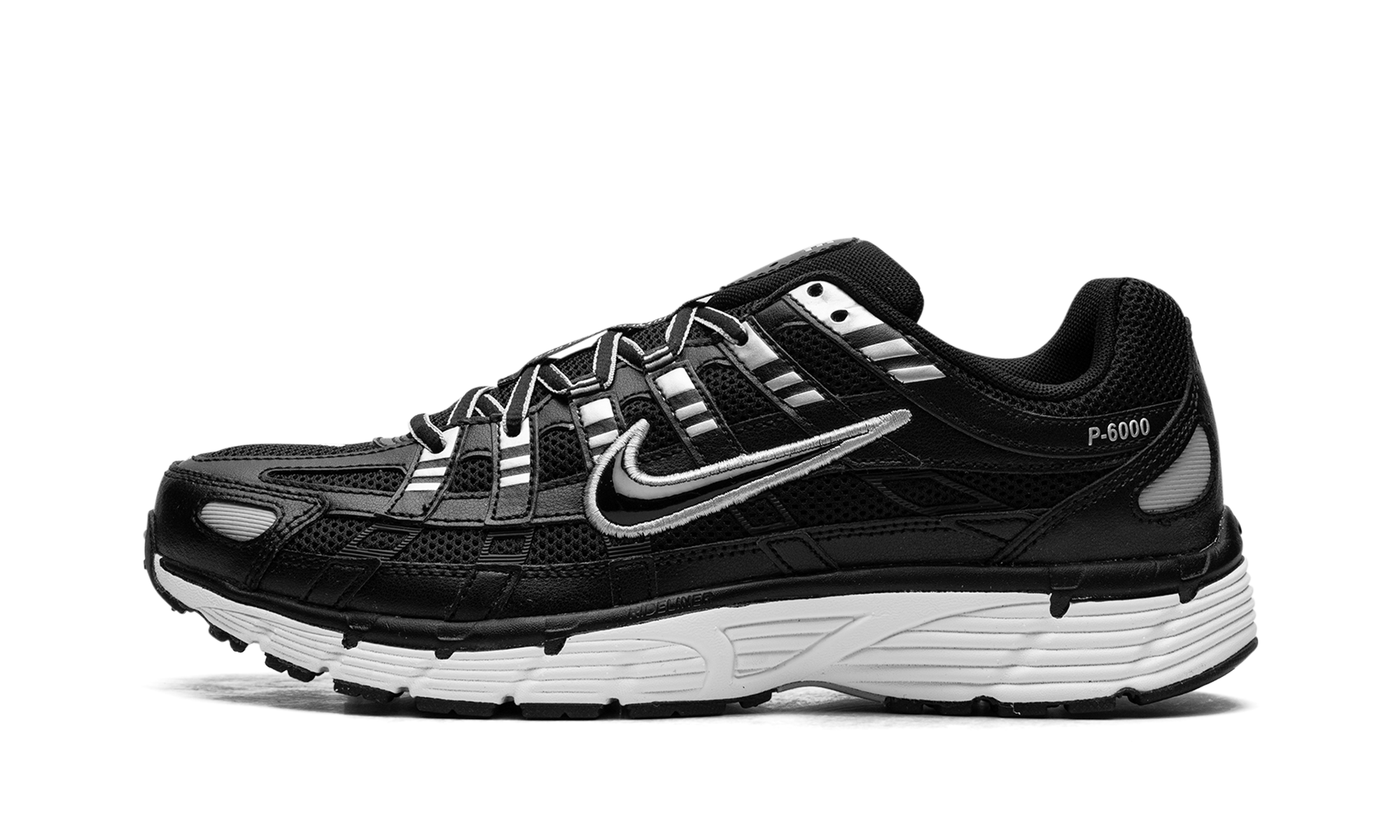 Nike P-6000 Black White Metallic Silver - BigBoiSneakers 