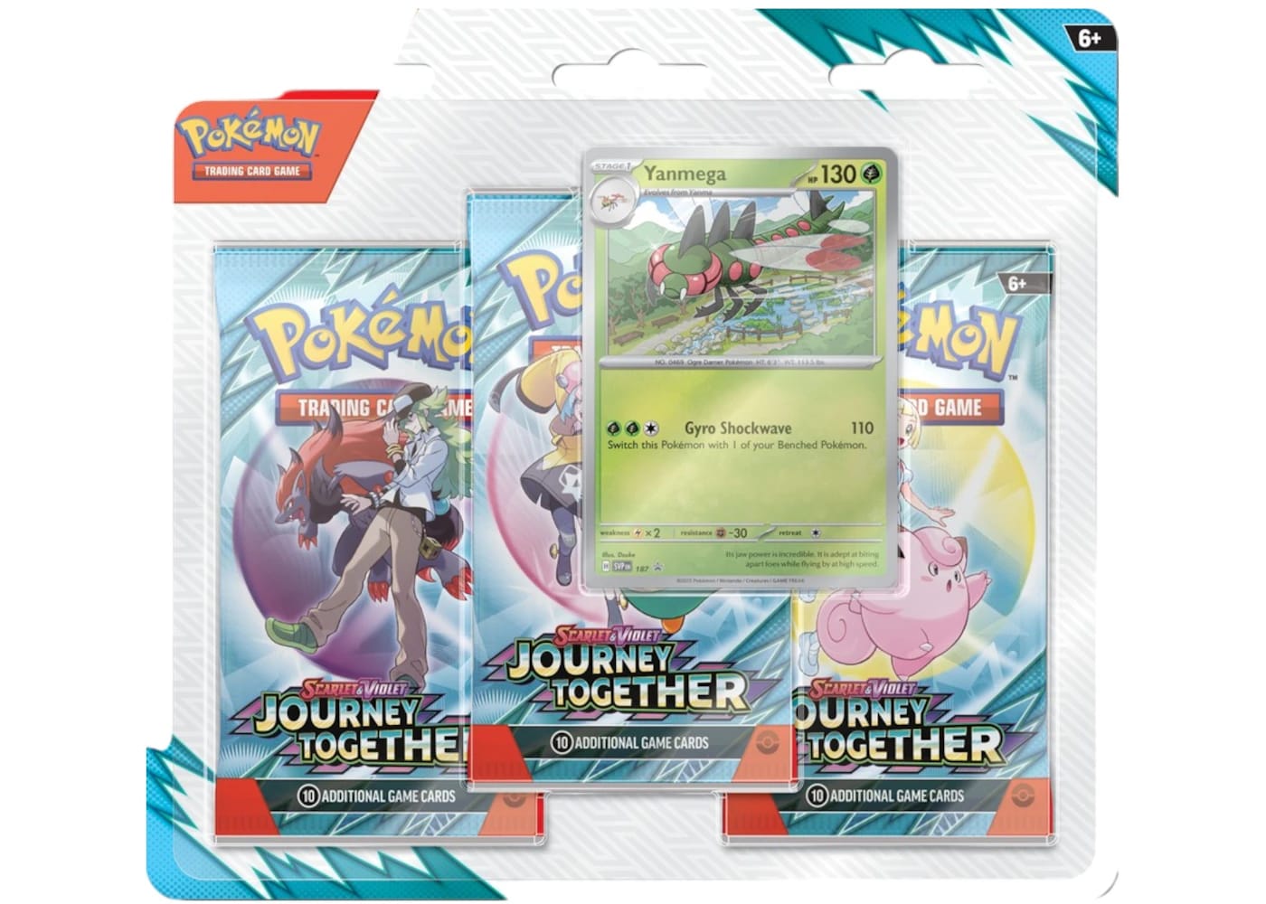 Pokémon Scarlet & Violet Journey Together Yanmega 3 Pack Blister - BigBoiSneakers 