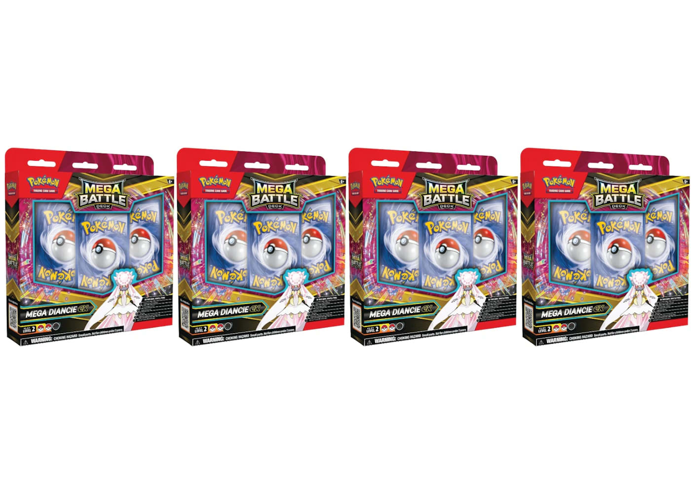 Pokemon Mega Diancie ex Metal Battle Deck 4x Lot 2025 Pokémon Mega Evolution - BigBoiSneakers 