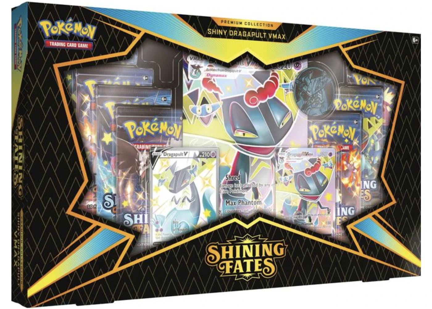 Pokemon Sword & Shield Shining Fates Shiny Dragapult VMAX Premium Collection Pokémon TCG - BigBoiSneakers 