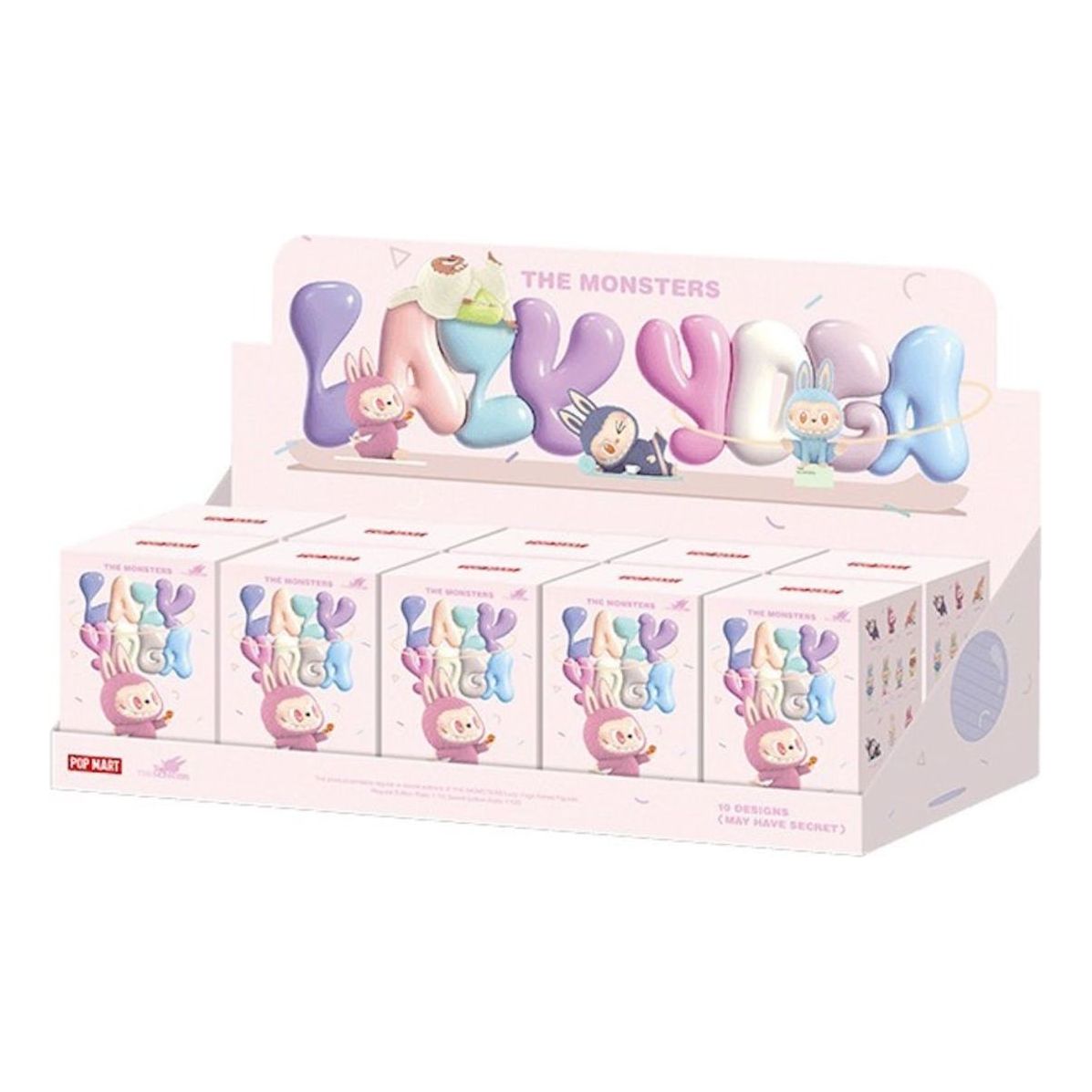 Pop Mart Labubu The Monsters Lazy Yoga Series Figures Sealed Case (10 Blind Boxes) - BigBoiSneakers 