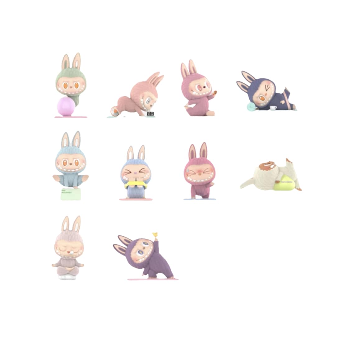 Pop Mart Labubu The Monsters Lazy Yoga Series Figures Sealed Case (10 Blind Boxes) - BigBoiSneakers 