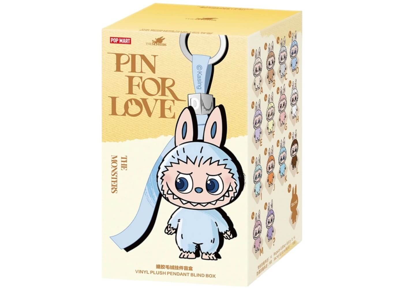 Pop Mart Labubu The Monsters Pin for Love Series Vinyl Plush Pendant (A-M) Single Blind Box - BigBoiSneakers 