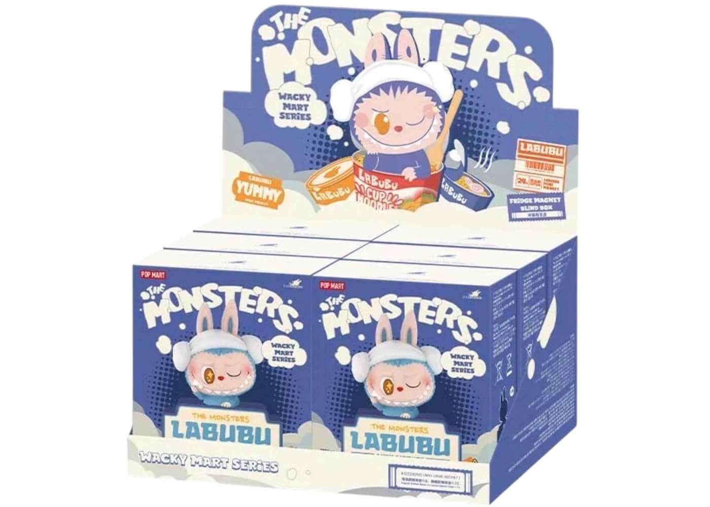 Pop Mart Labubu The Monsters Wacky Mart Series Fridge Magnet Sealed Case (6 Blind Box) - BigBoiSneakers 