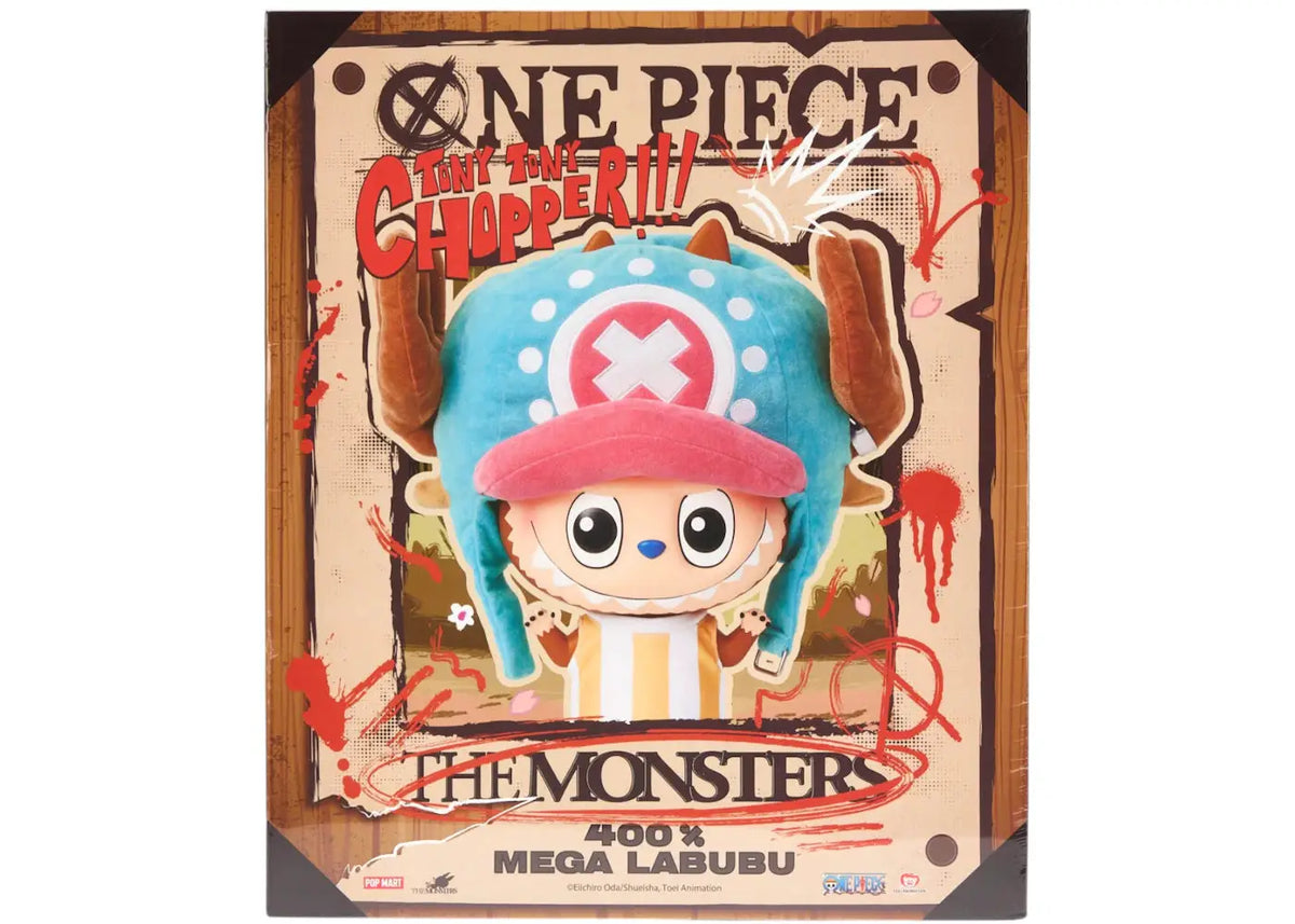 Pop Mart Labubu The Monsters x One Piece Mega Labubu Tonytony Chopper 400% by Pop Mart