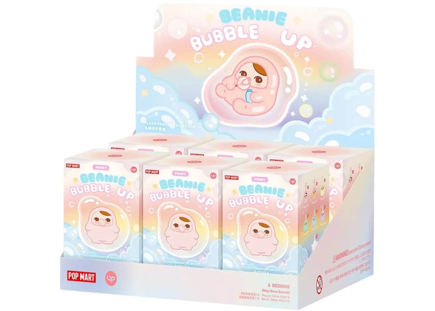 Pop Mart Pucky Beanie Bubble Up Series Sealed Case (6 Blind Box) - BigBoiSneakers 