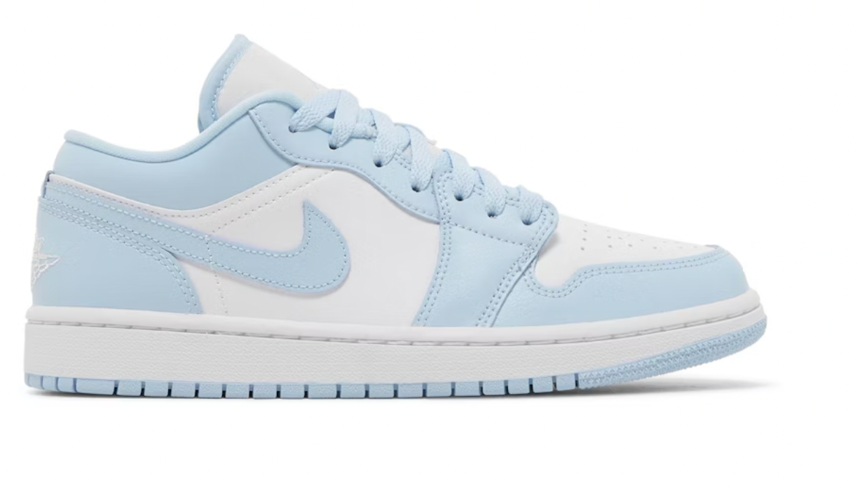 Jordan 1 Low White Ice Blue (Women's)