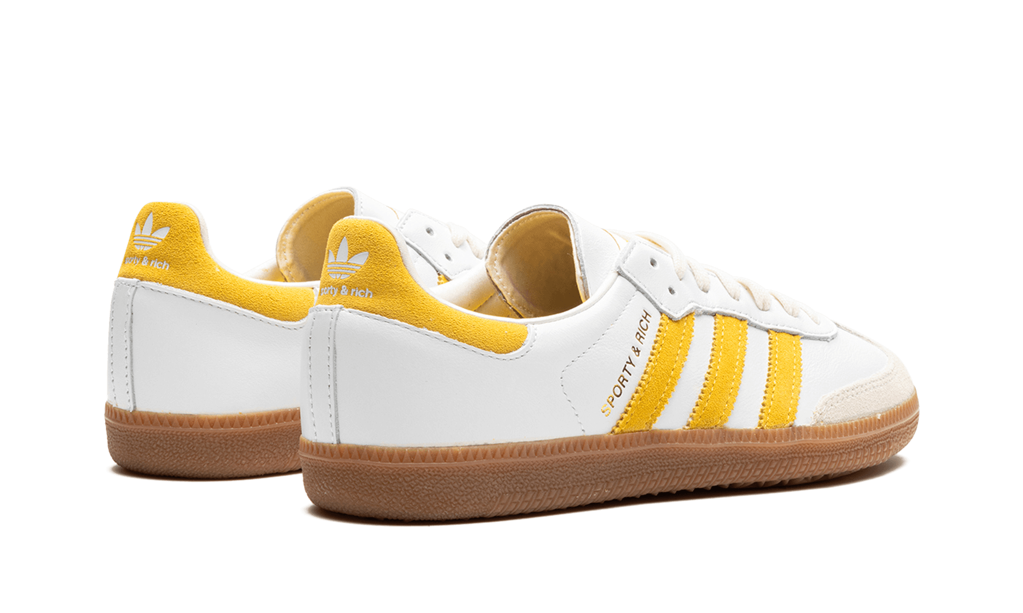 adidas Samba Sporty & Rich White Bold Gold - BigBoiSneakers 