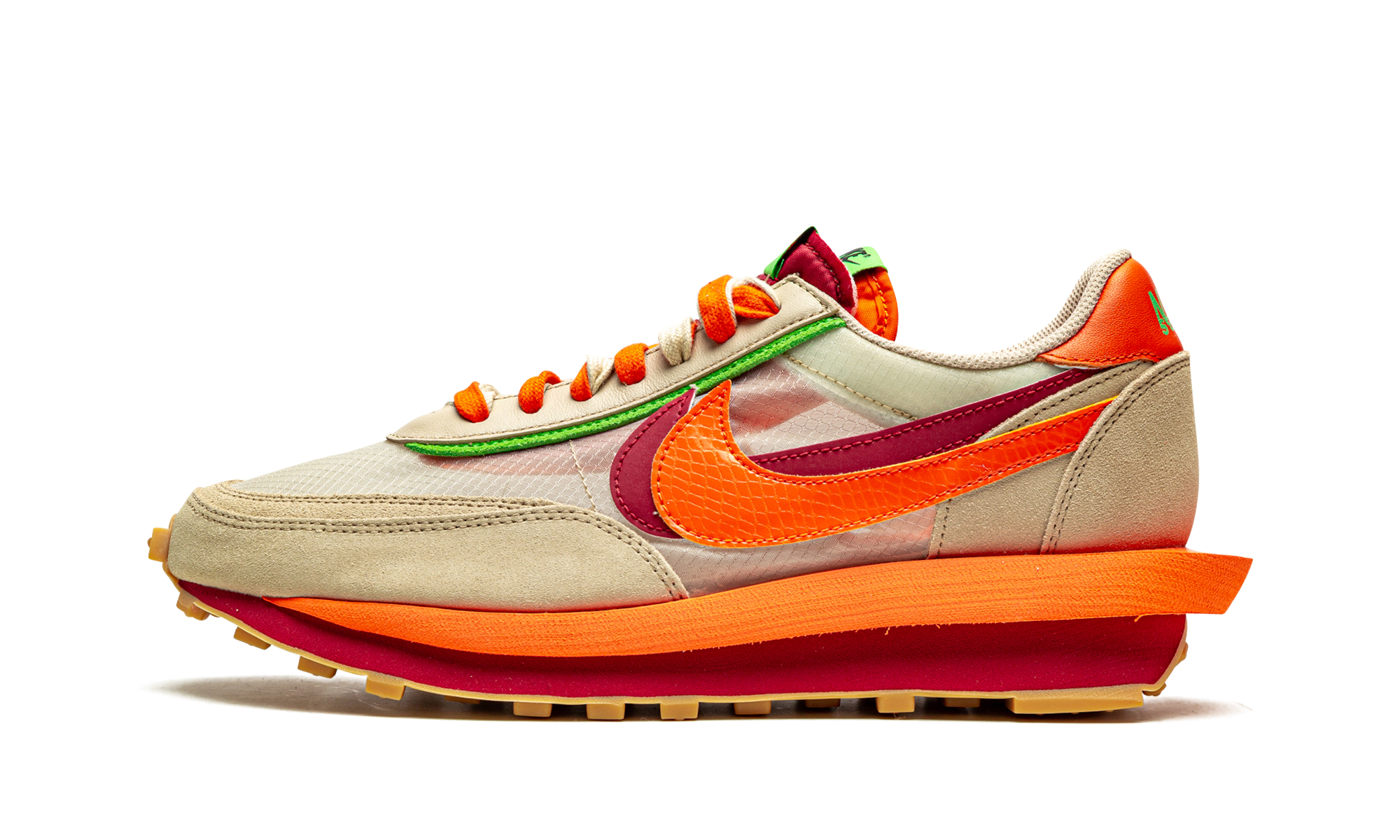 Nike LD Waffle sacai CLOT Kiss of Death Net Orange Blaze by Nike