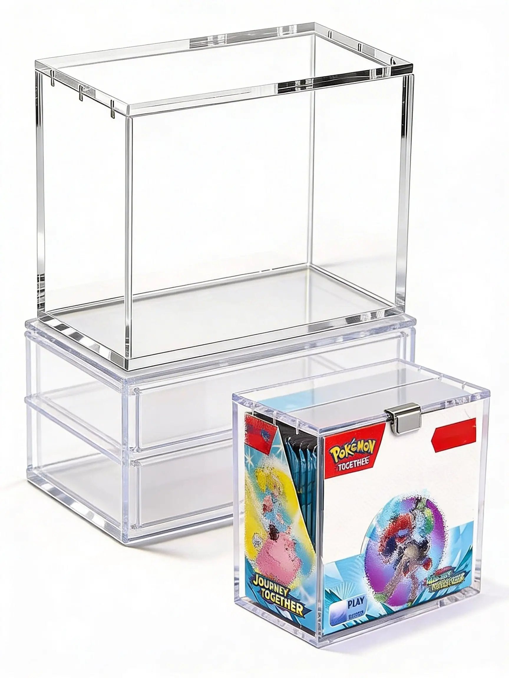 Acrylic Booster Box Case With Magnetic Closure Dustproof Pokemon Display Case by Pokemon