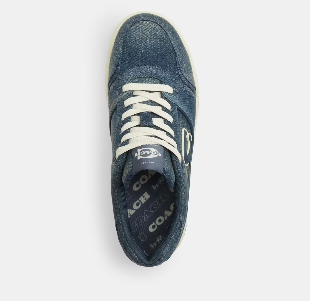 NEW Coach Woman Soho Sneaker In Loved Denim by Coach