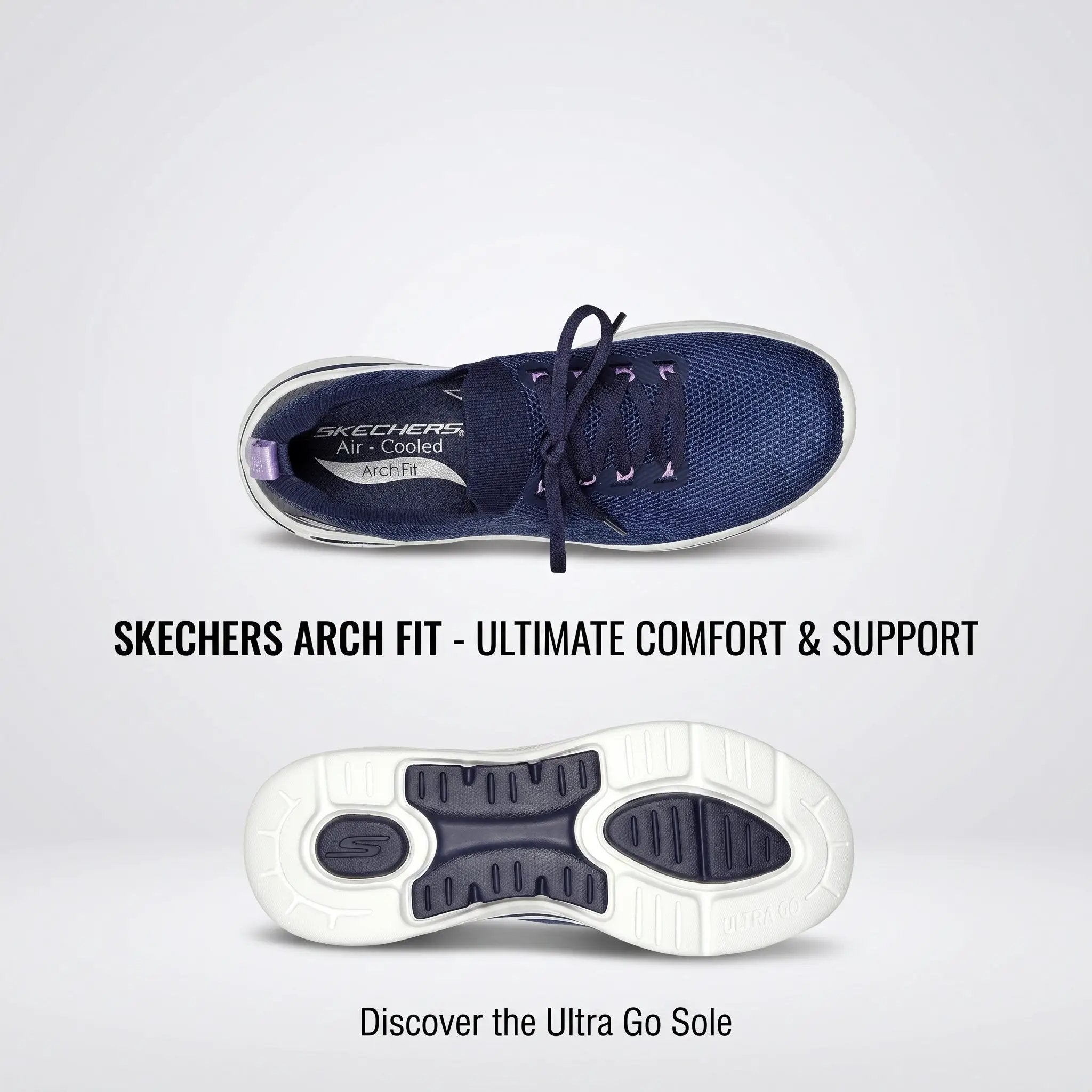 Skechers Slip-ins Go Walk Arch Fit 2.0 Kathy Navy White (Women's) by Skechers