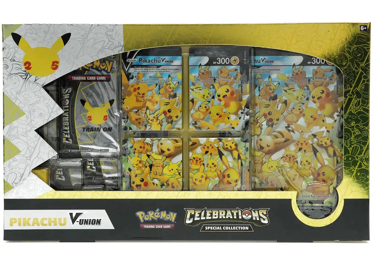 Pokémon TCG 25th Anniversary Celebrations Pikachu V Union Special Collection Box by Pokemon