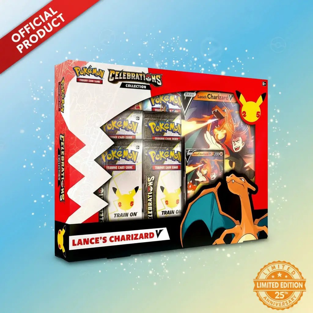 Pokémon TCG 25th Anniversary Celebrations V Box Lances Charizard V by Pokemon