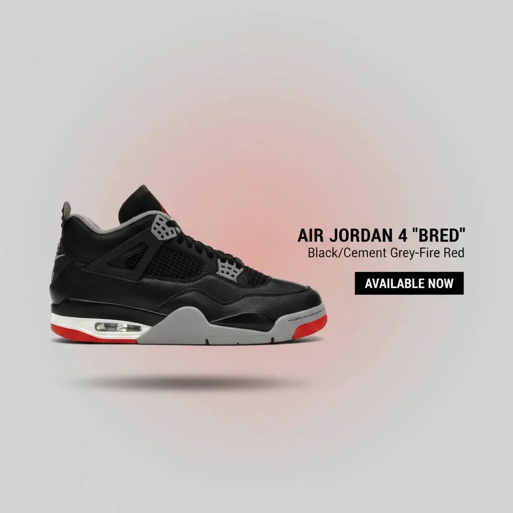 Jordan 4 Retro Bred Reimagined by Jordan