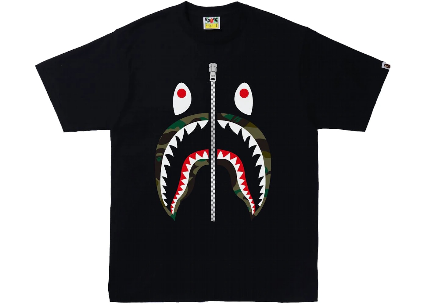 BAPE 1st Camo Shark Tee (SS22) Black/Green