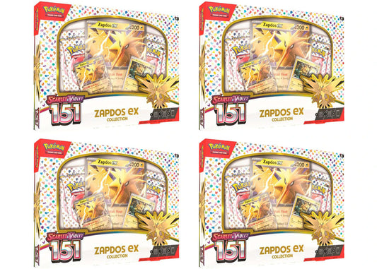 Pokemon 151 Zapdos ex Box 4x Lot Pokémon TCG Scarlet & Violet