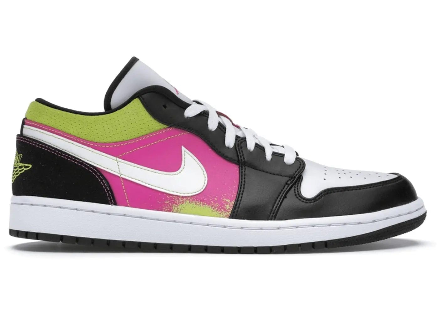 Jordan 1 Low Black Active Fuchsia Cyber by Jordan