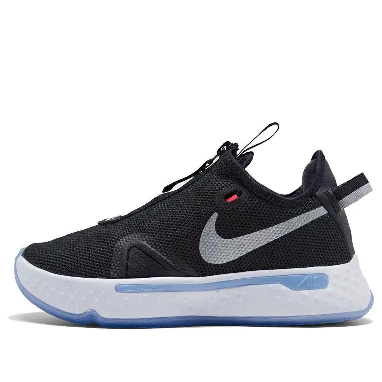 Nike PG 4 Black Light Smoke Grey Basketball Shoes for Men by Nike