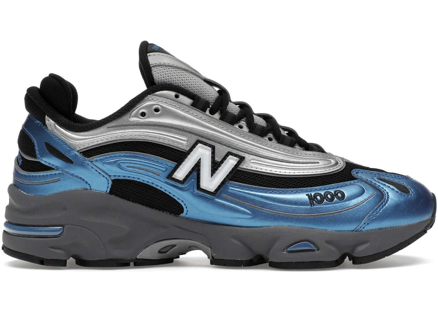 New Balance 1000 Metallic Blue sneaker showcasing athletic style with modern design and premium comfort.
