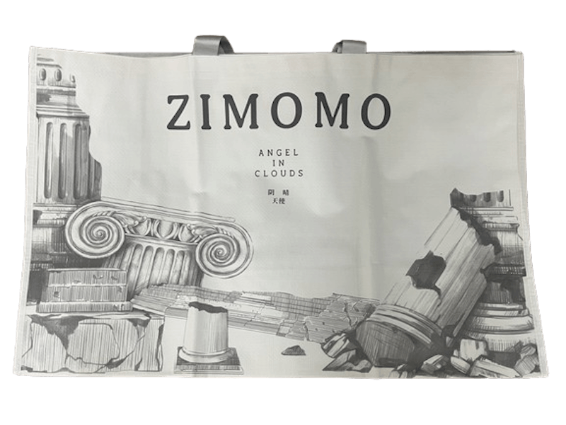 Pop Mart The Monsters Labubu Zimomo Angel in Clouds Figure + Tote Bag by Pop Mart