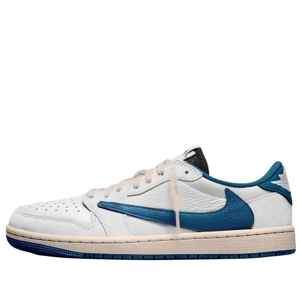 Jordan 1 Retro Low OG SP Fragment x Travis Scott Sail Military Blue