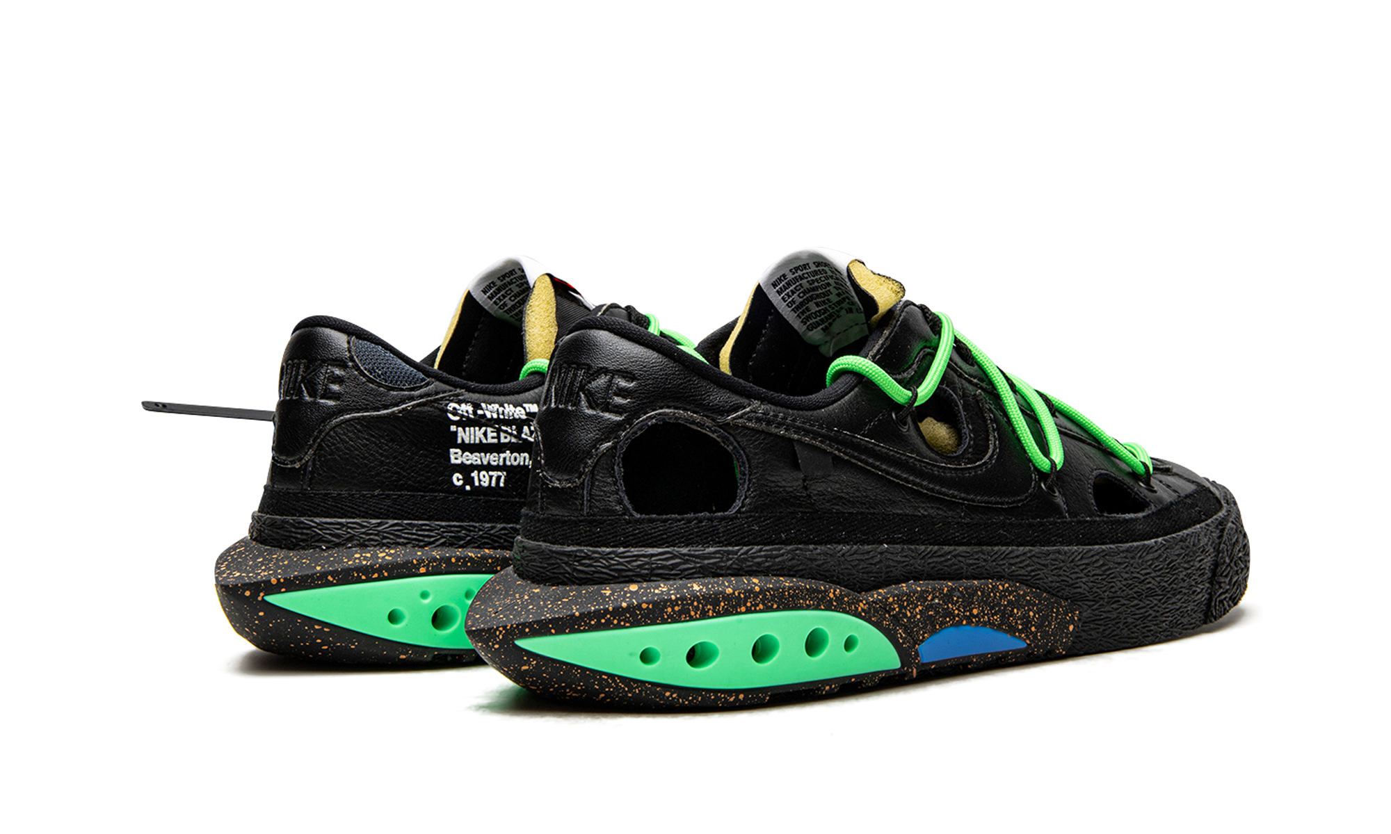 Nike Blazer Low Off-White Black Electro Green