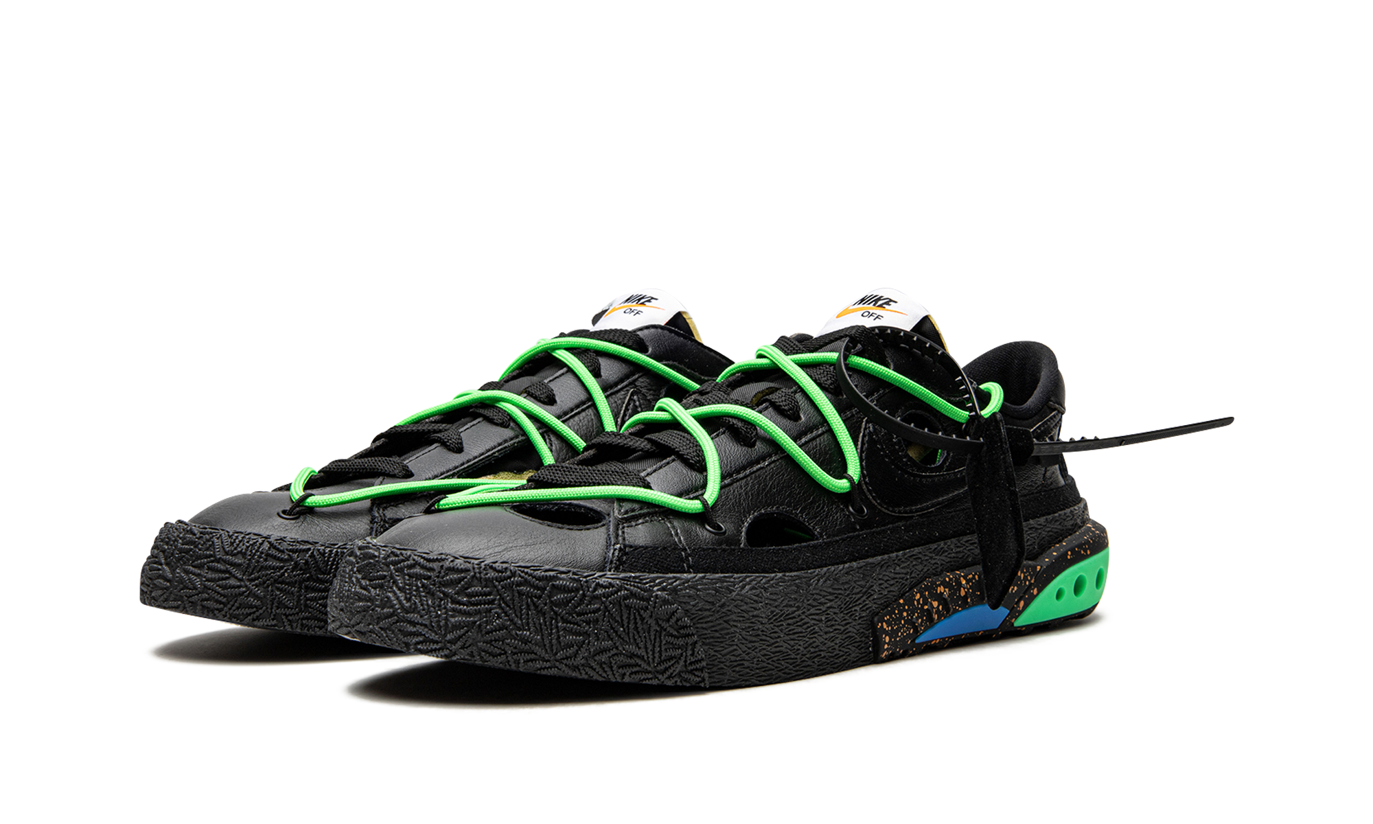 Nike Blazer Low Off-White Black Electro Green